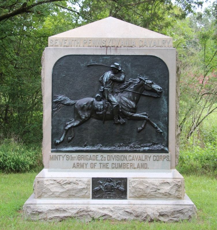 7th Pennsylvania Cavalry Marker. Click for full size. 7th Pennsylvania Cavalry Marker image. Click for full size.