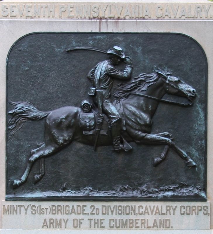 7th Pennsylvania Cavalry Marker. Click for full size. 7th Pennsylvania Cavalry Marker image. Click for full size.