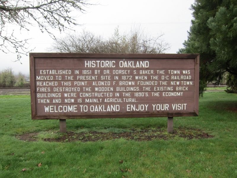 Historic Oakland Marker image. Click for full size.