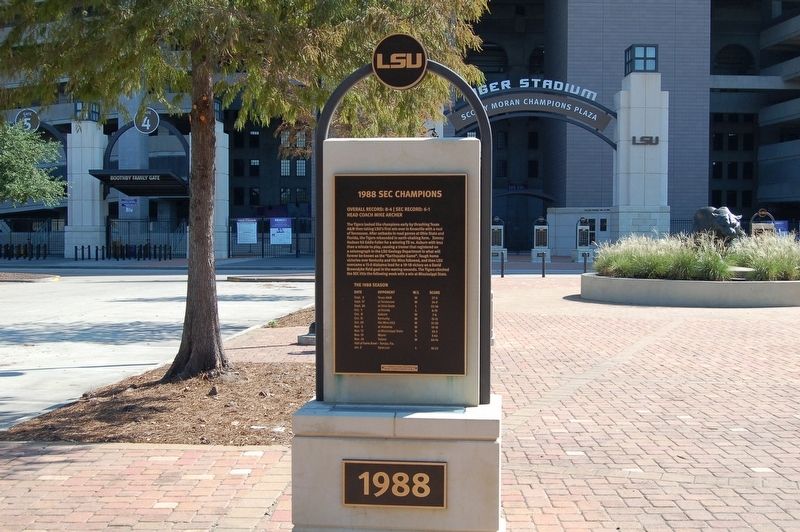 1988 SEC Champions Marker image. Click for full size.
