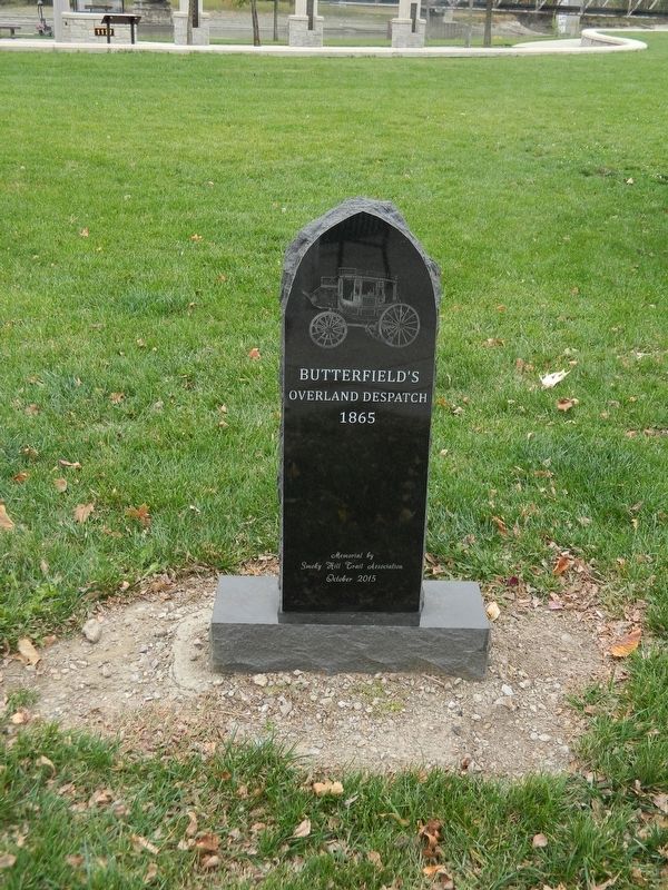 Butterfield's Overland Dispatch Marker. Click for full size. Butterfield's Overland Dispatch Marker image. Click for full size.