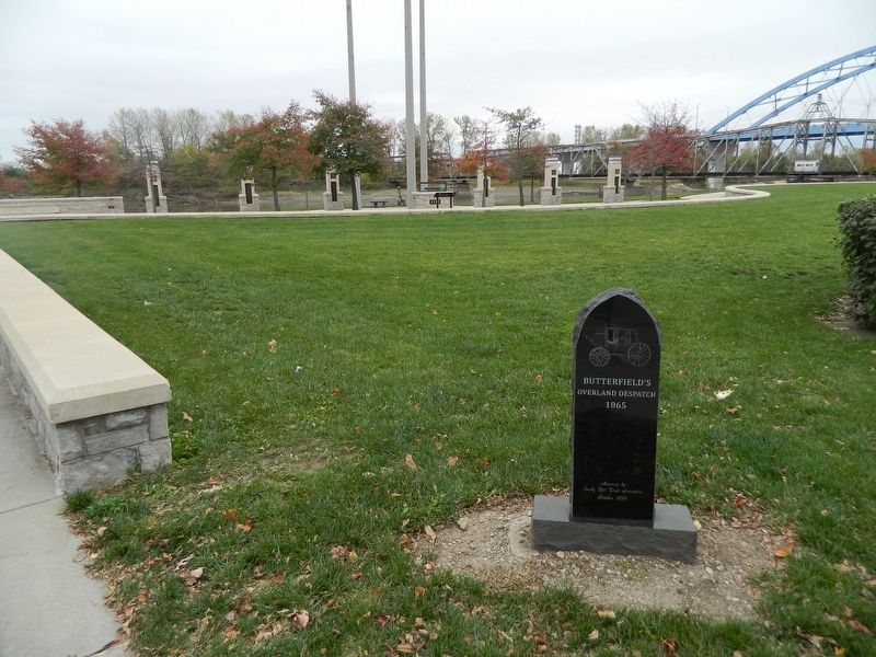 Butterfield's Overland Dispatch Marker. Click for full size. Butterfield's Overland Dispatch Marker image. Click for full size.