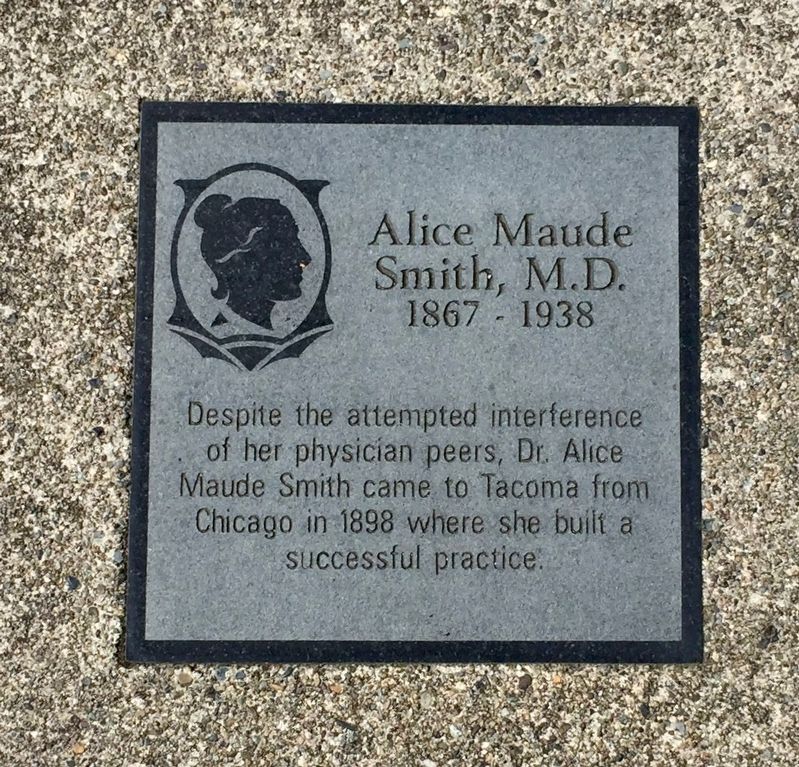 Alice Maude Smith, M.D. Marker. Click for full size. Alice Maude Smith, M.D. Marker image. Click for full size.