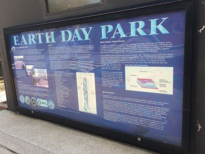 Earth Day Park Marker. Click for full size. Earth Day Park Marker image. Click for full size.