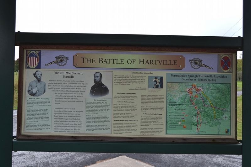 The Battle of Hartville Marker image. Click for full size.