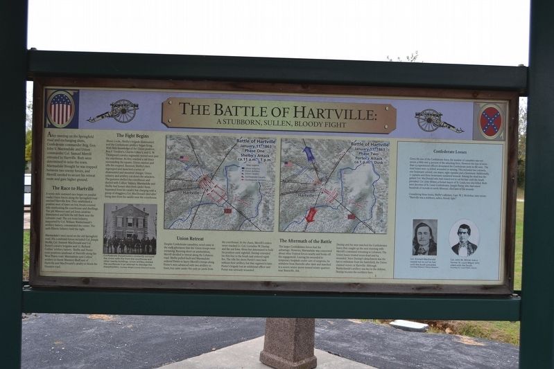 The Battle of Hartville Marker image. Click for full size.