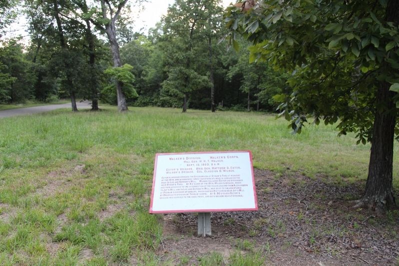 Walker's Division. Marker. Click for full size. Walker's Division. Marker image. Click for full size.