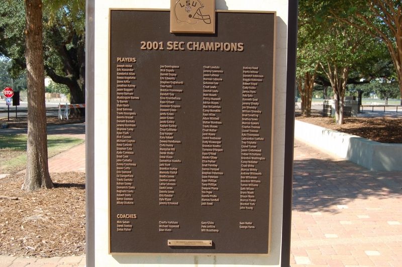 2001 SEC Champions Marker image. Click for full size.