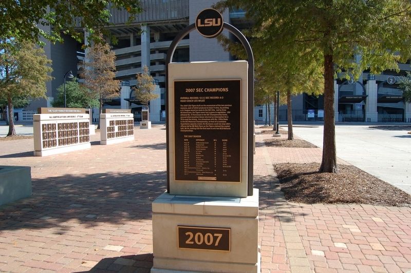 2007 SEC Champions Marker image. Click for full size.