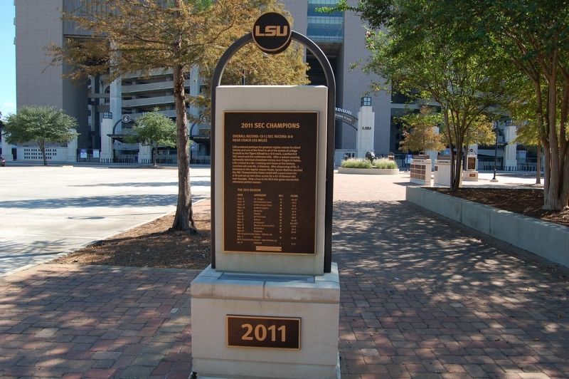 2011 SEC Champions Marker image. Click for full size.