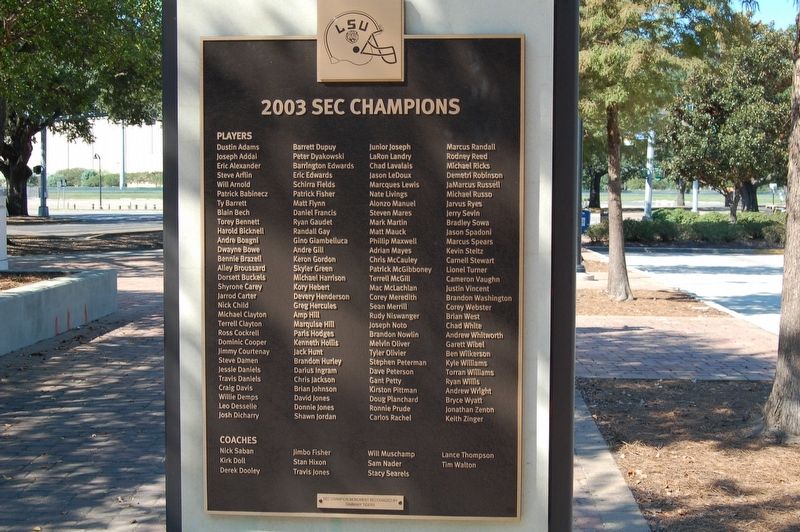 2003 SEC Champions Marker image. Click for full size.