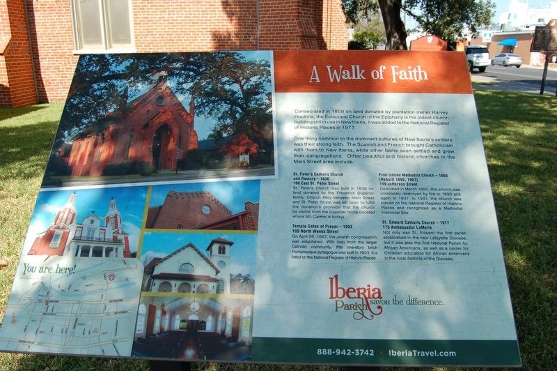 A Walk of Faith Marker. Click for full size. A Walk of Faith Marker image. Click for full size.