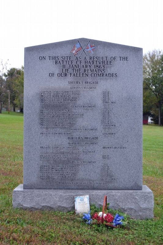 Battle of Hartville Confederate Monument image. Click for full size.