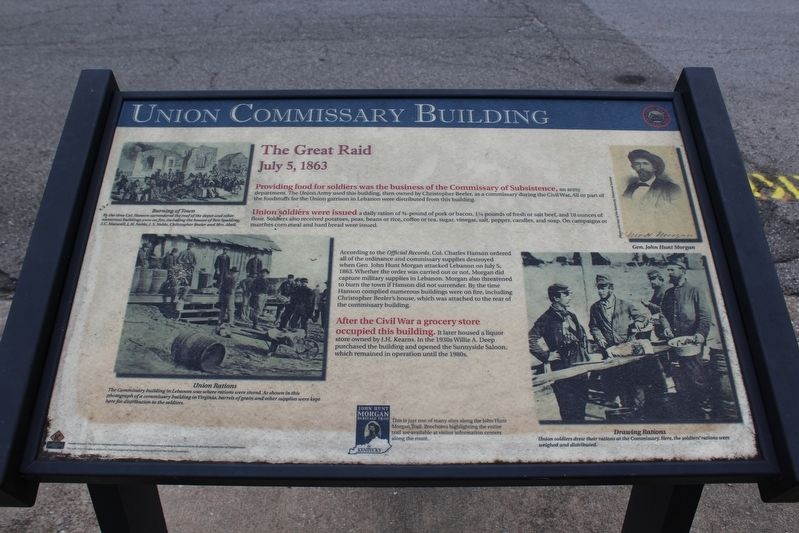 Union Commissary Building Marker. Click for full size. Union Commissary Building Marker image. Click for full size.