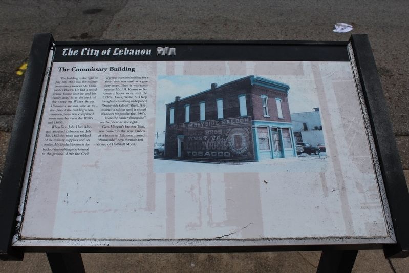 The Commissary Building Marker image. Click for full size.