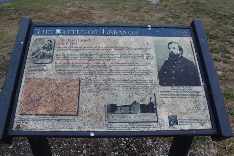 The Battle of Lebanon Marker image. Click for full size.
