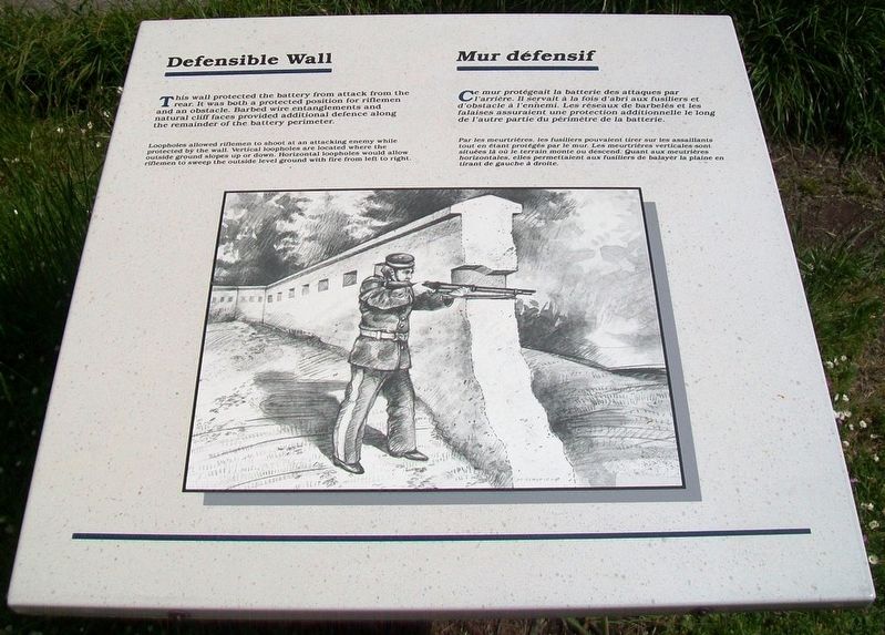 Defensible Wall / Mur défensif Marker image. Click for full size.
