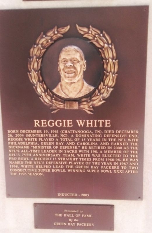 Reggie White Marker image. Click for full size.