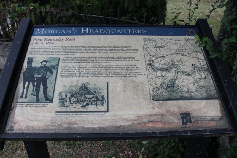 Morgan's Headquarters Marker image. Click for full size.
