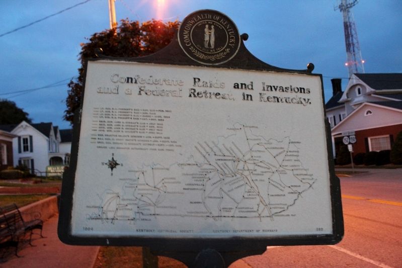 On Civil War Routes Marker (Reverse) image. Click for full size.