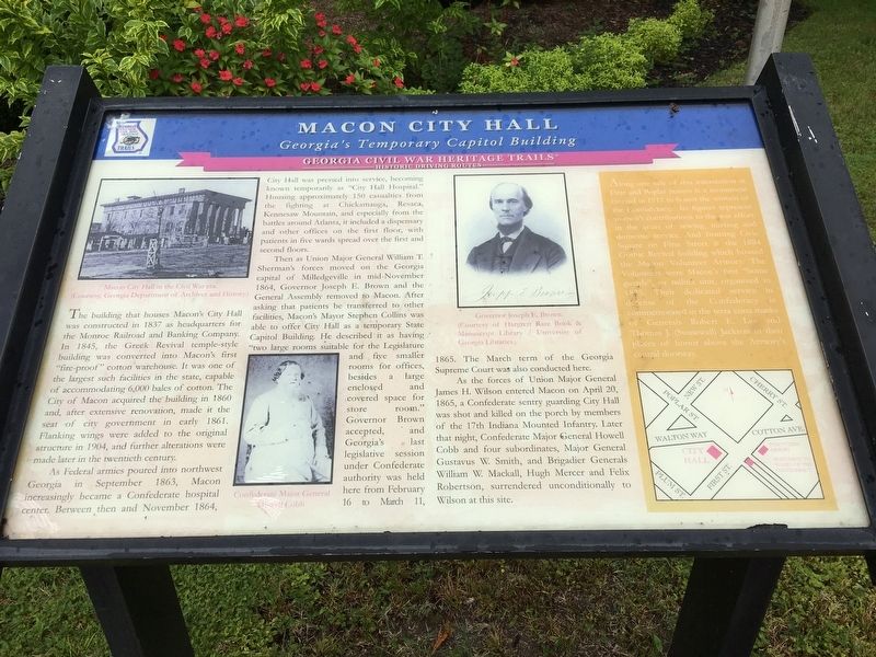 Macon City Hall Marker image. Click for full size.