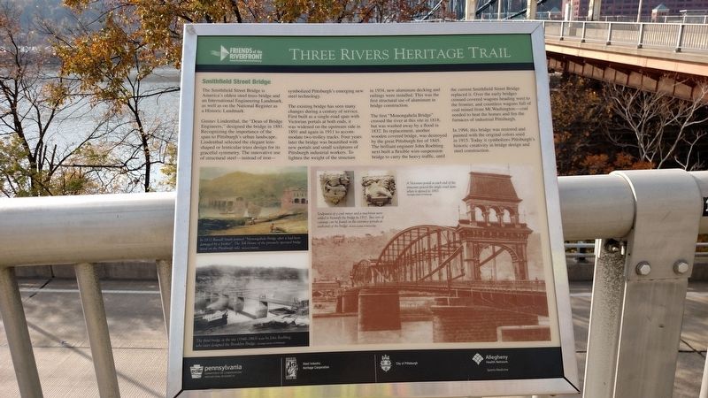Smithfield Street Bridge Marker image. Click for full size.