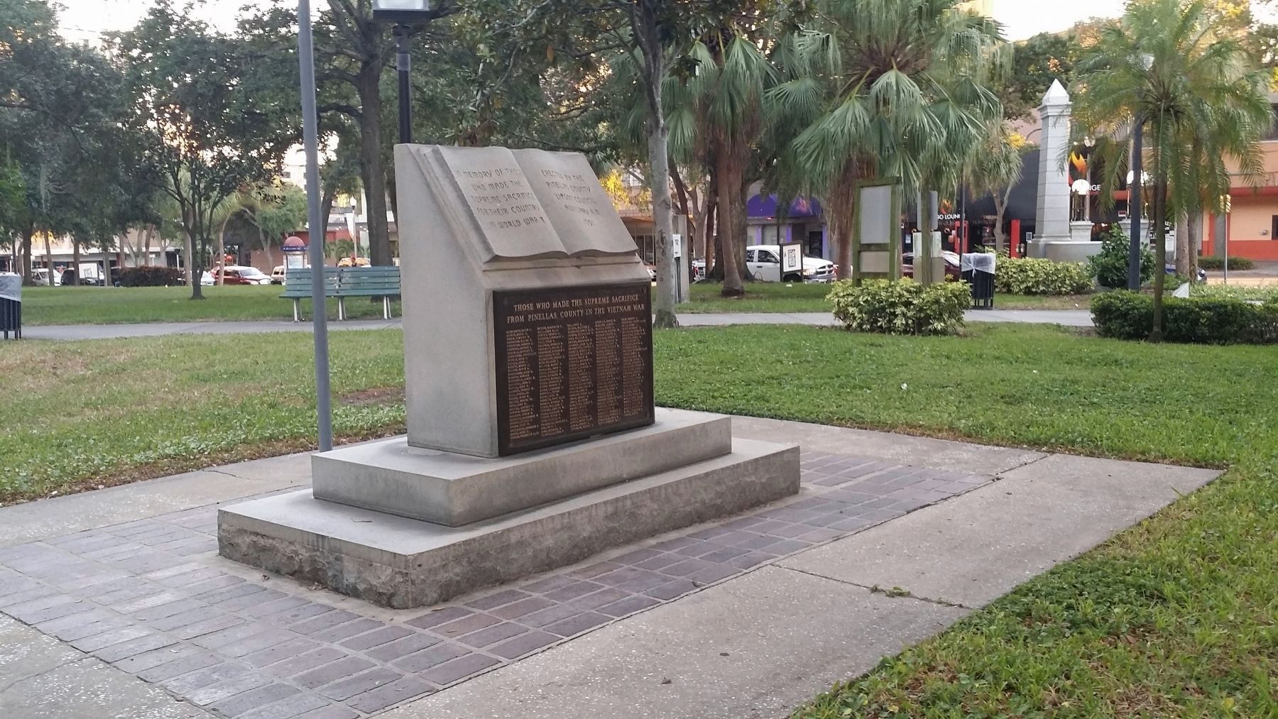 Pinellas County Veterans Memorial Marker image. Click for full size.