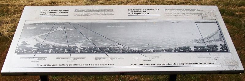 The Victoria and Esquimalt Coast Defences Marker image. Click for full size.