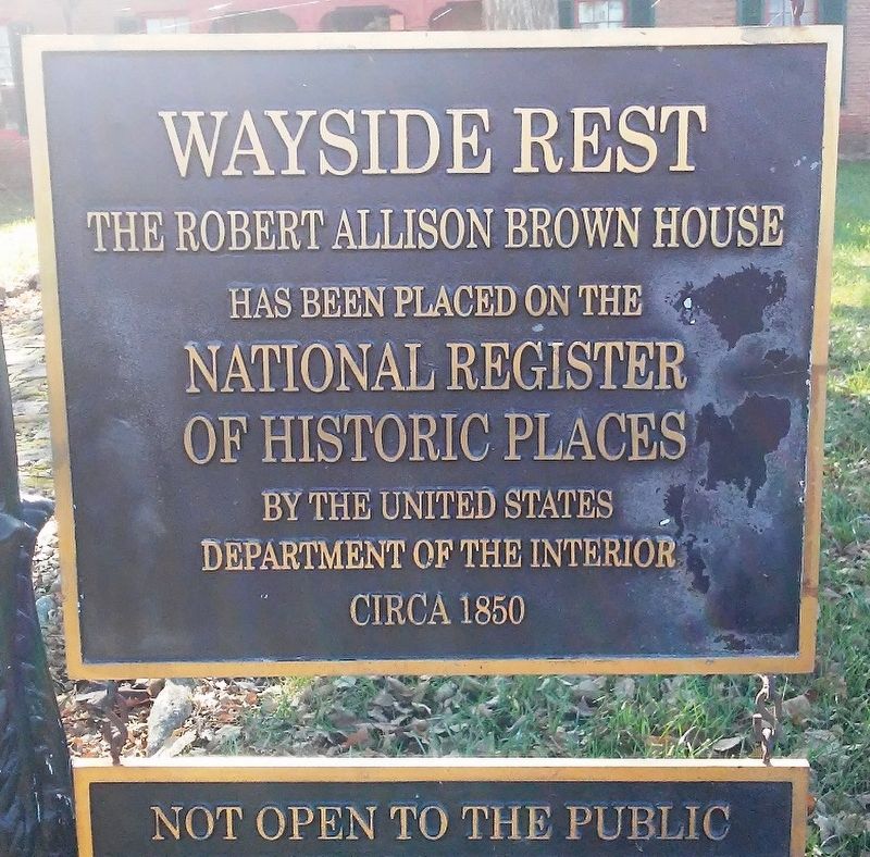 Wayside Rest NRHP Marker image. Click for full size.
