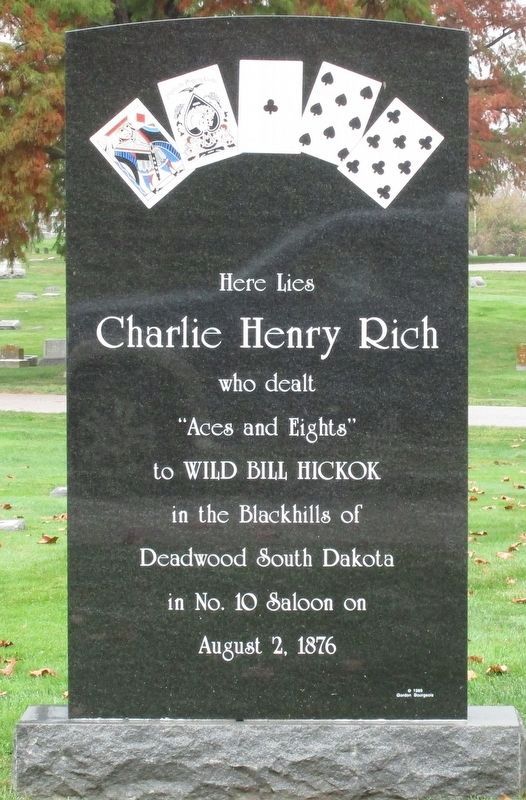 Charlie Henry Rich Marker. Click for full size. Charlie Henry Rich Marker image. Click for full size.