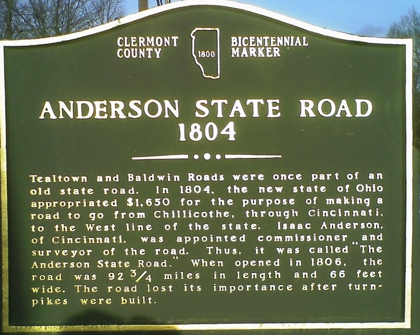 Anderson State Road 1804 Marker