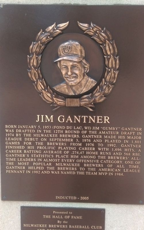 Jim Gantner Marker image. Click for full size.