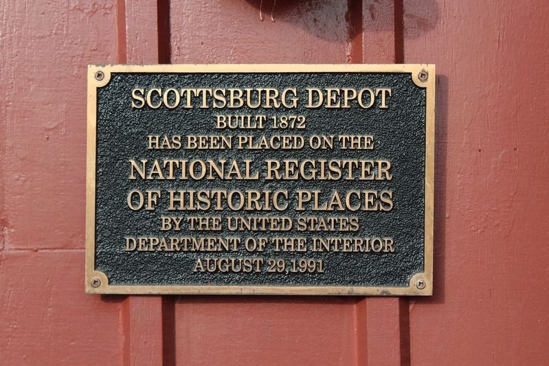 Scottsburg Depot Marker image. Click for full size.