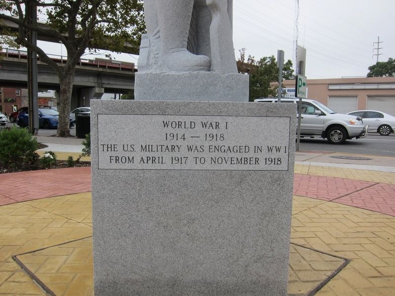 American Warrior (Copiague World War I Memorial) Marker - Second Panel. Click for full size. American Warrior (Copiague World War I Memorial) Marker - Second Panel image. Click for full size.