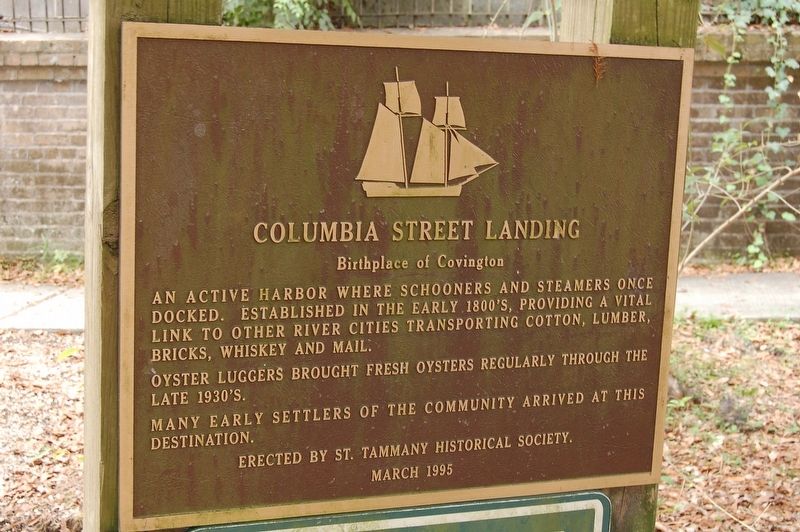 Columbia Street Landing Marker. Click for full size. Columbia Street Landing Marker image. Click for full size.