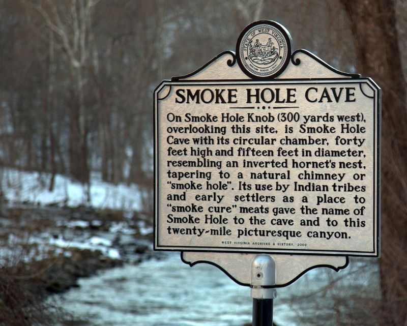 Smoke Hole Cave Marker image. Click for full size.