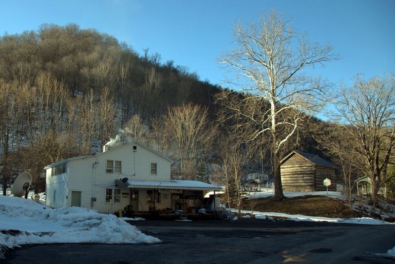 Shreve’s Store, St. George’s Church, and Marker. Click for full size. Shreve’s Store, St. George’s Church, and Marker image. Click for full size.