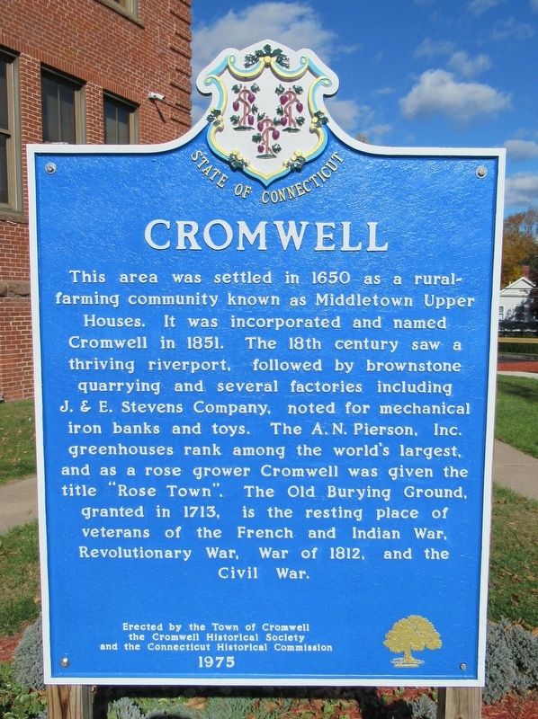 Cromwell Marker image. Click for full size.