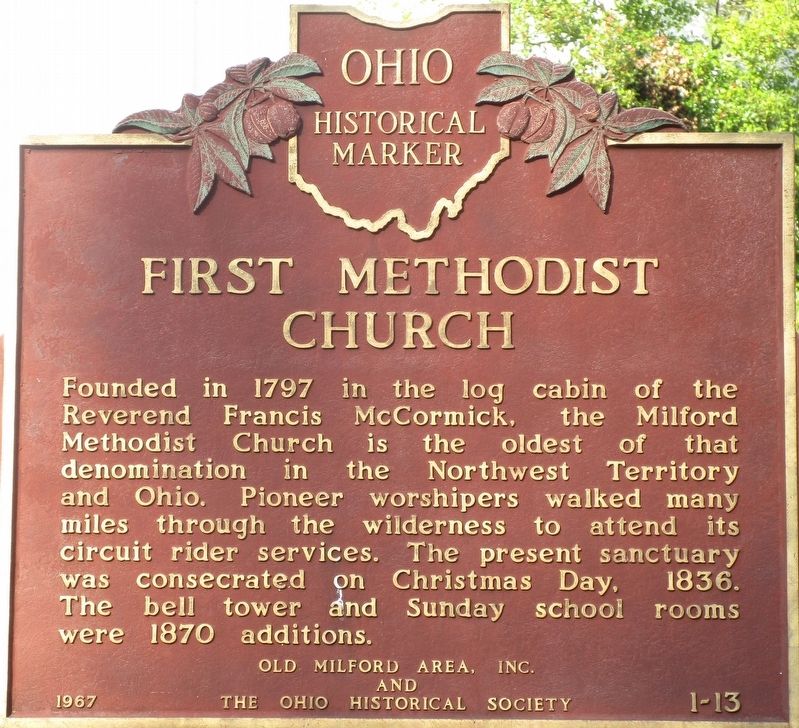 First Methodist Church Marker image. Click for full size.