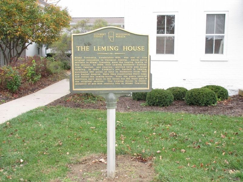 The Leming House Marker image. Click for full size.