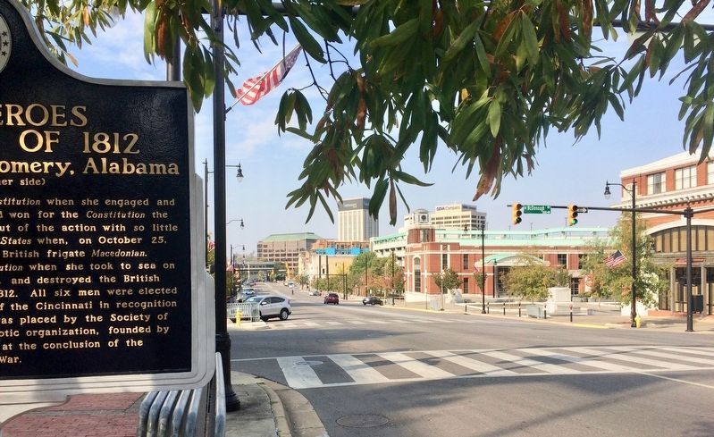 View of marker on Dexter Avenue. image. Click for full size.