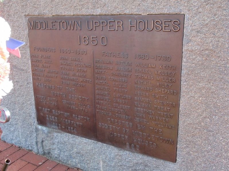 Middletown Upper Houses Marker. Click for full size. Middletown Upper Houses Marker image. Click for full size.