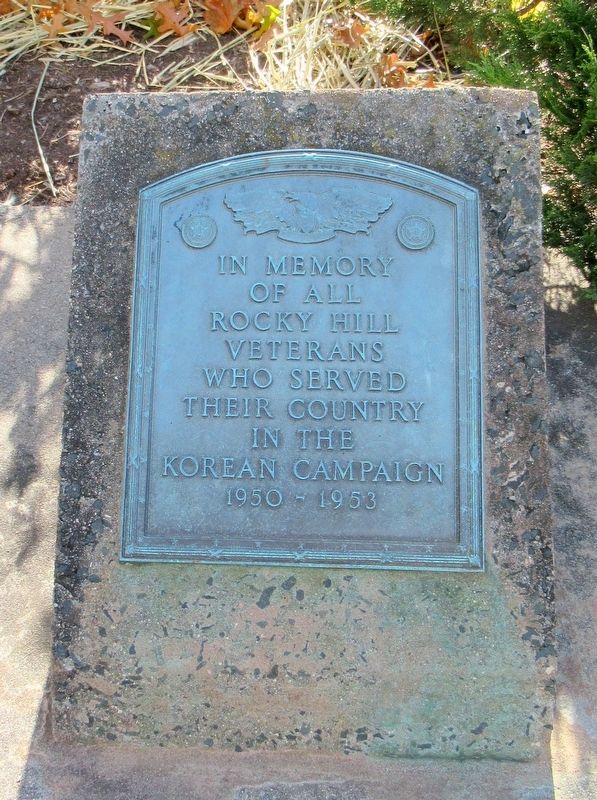 Rocky Hill Korean Veterans Monument image. Click for full size.