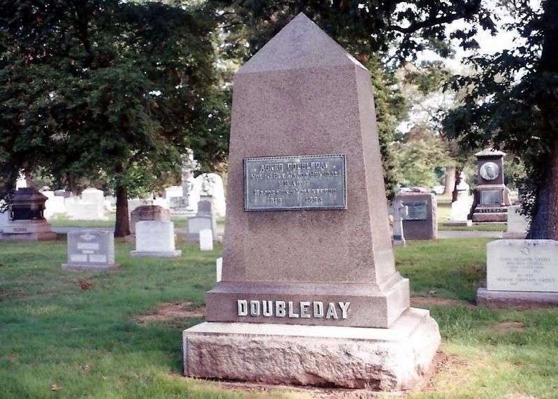 Abner Doubleday Marker-Front. Click for full size. Abner Doubleday Marker-Front image. Click for full size.