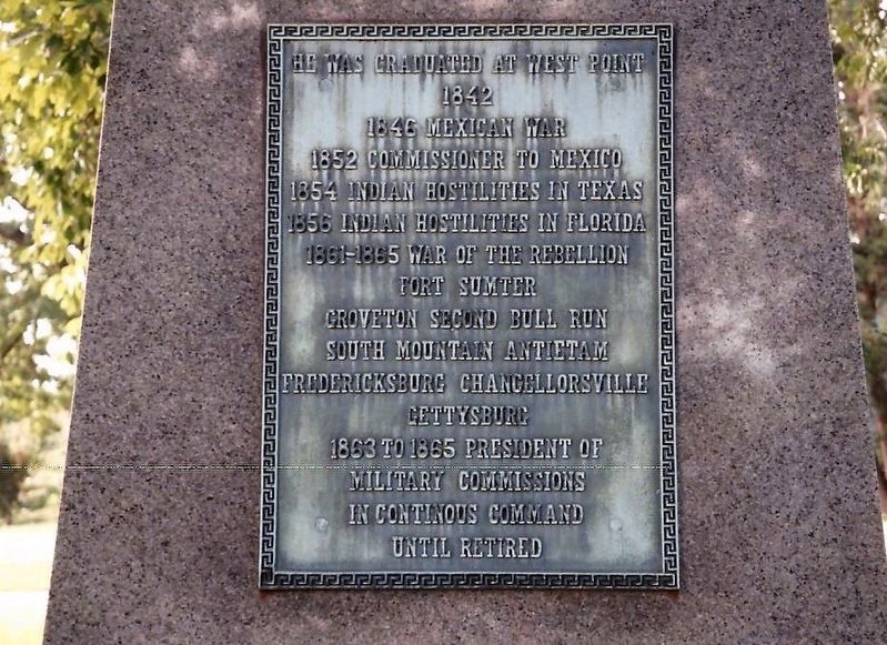 Abner Doubleday Marker-Back. Click for full size. Abner Doubleday Marker-Back image. Click for full size.