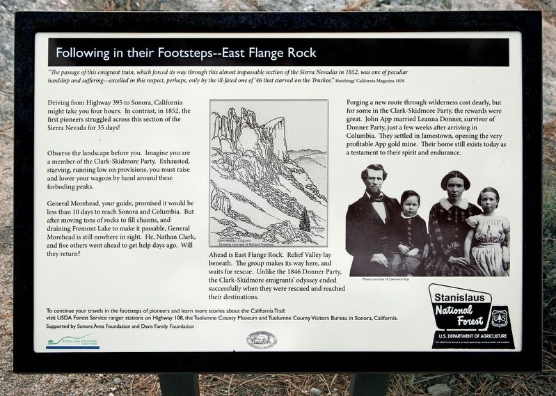 Following in their Footsteps - East Flange Rock Marker image. Click for full size.