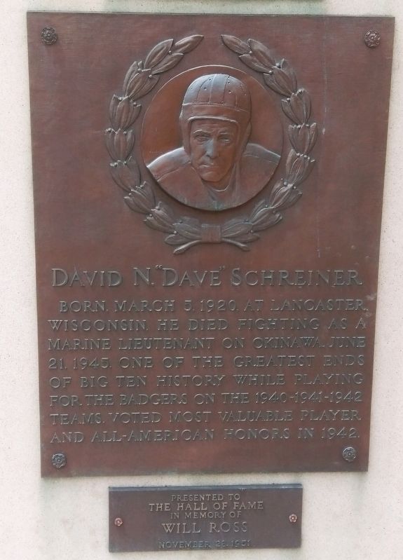 David N. "Dave" Schreiner Marker image. Click for full size.