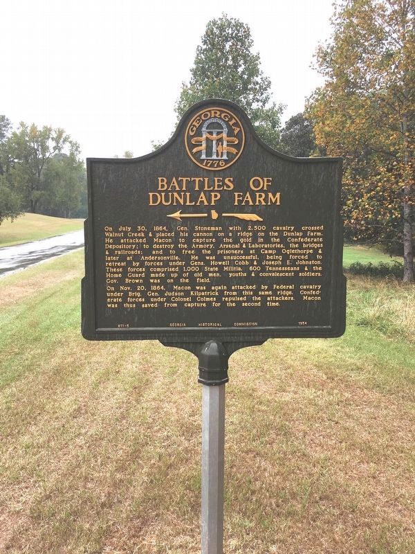 Battles of Dunlap Farm Marker image. Click for full size.