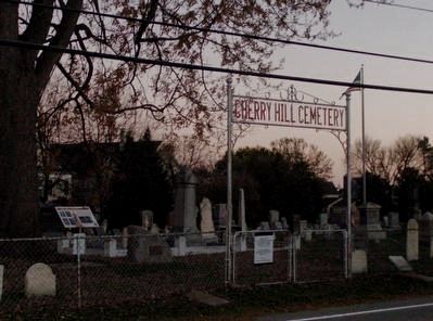 Cherry Hill Cemetery and Markers. Click for full size. Cherry Hill Cemetery and Markers image. Click for full size.