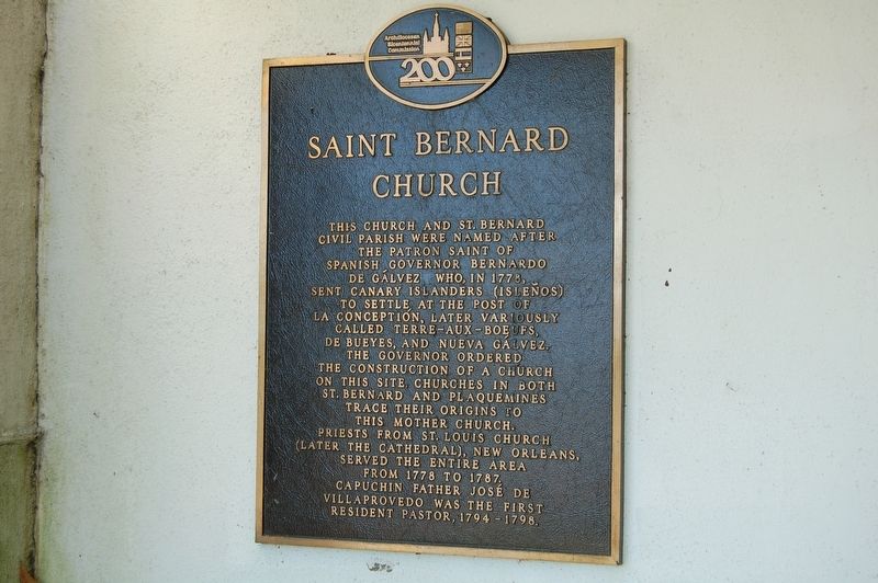Saint Bernard Church Marker image. Click for full size.